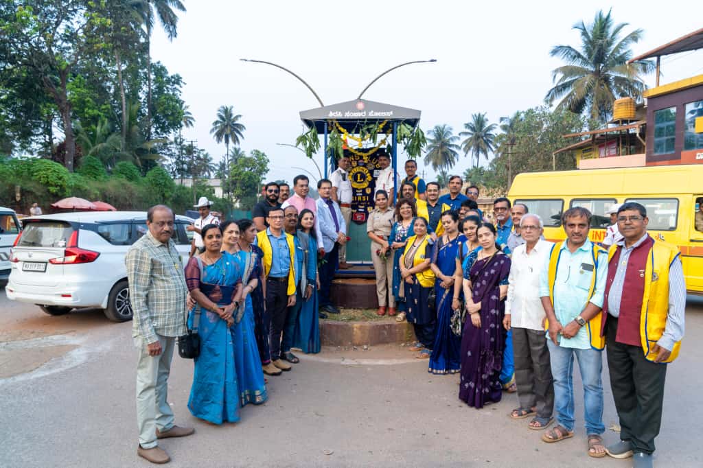 Attended the Inauguration of Traffic Police Chowki Built and Donated by Lions Club Sirsi