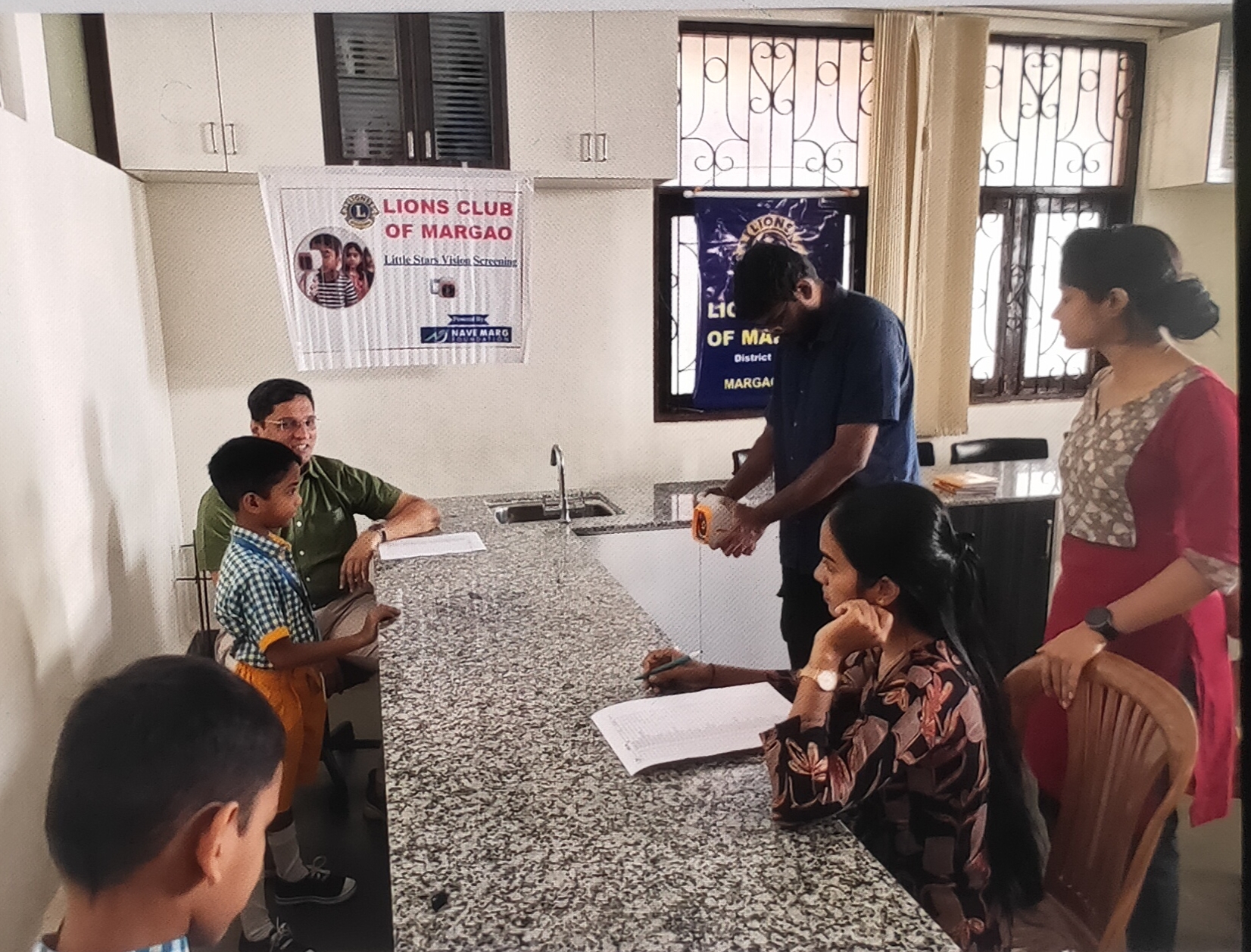 Eye Screening Camp @ Ravindra Kelekar Dynmandir High School at Margao for KGII to 3rd Standard