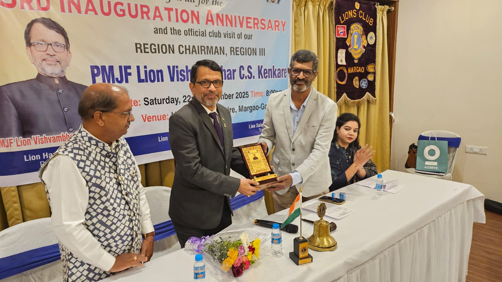 RC Visit to Lion Club of Margao on 22nd Nov 2025