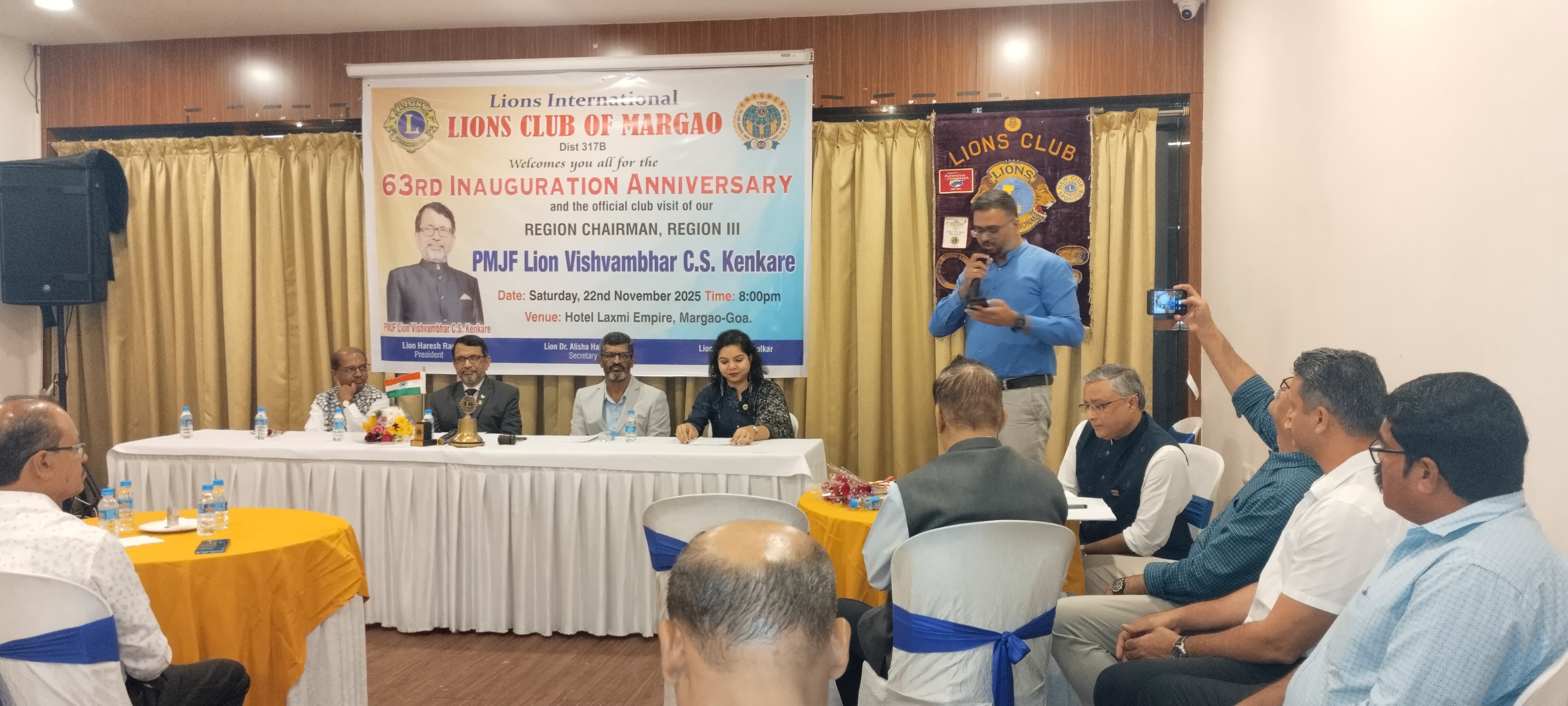 RC Visit to Lion Club of Margao on 22nd Nov 2025