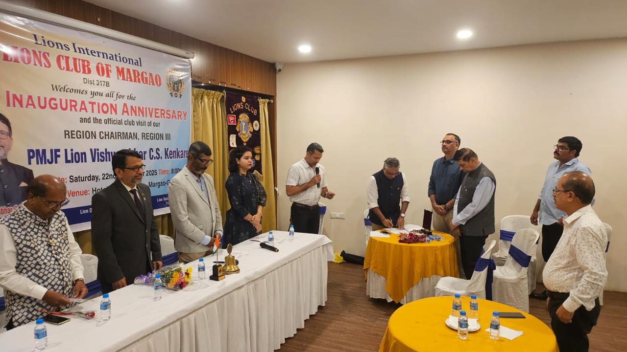 visited lions club of Margao on their 63rd Inauguration Anniversary