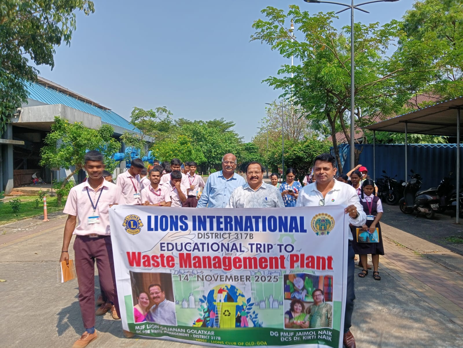 An educational tour to the Waste Management Plant at Saligao on 14/11/2025