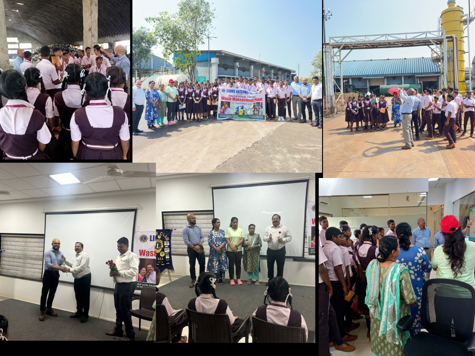 An educational tour to the Waste Management Plant at Saligao on 14/11/2025