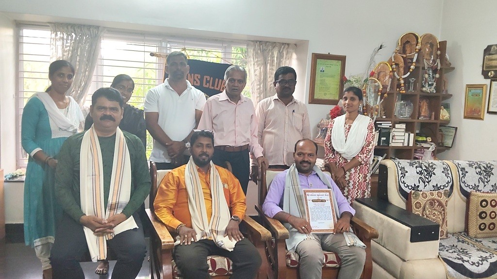 HONOURED BY DHARMASTHALA SANGH.