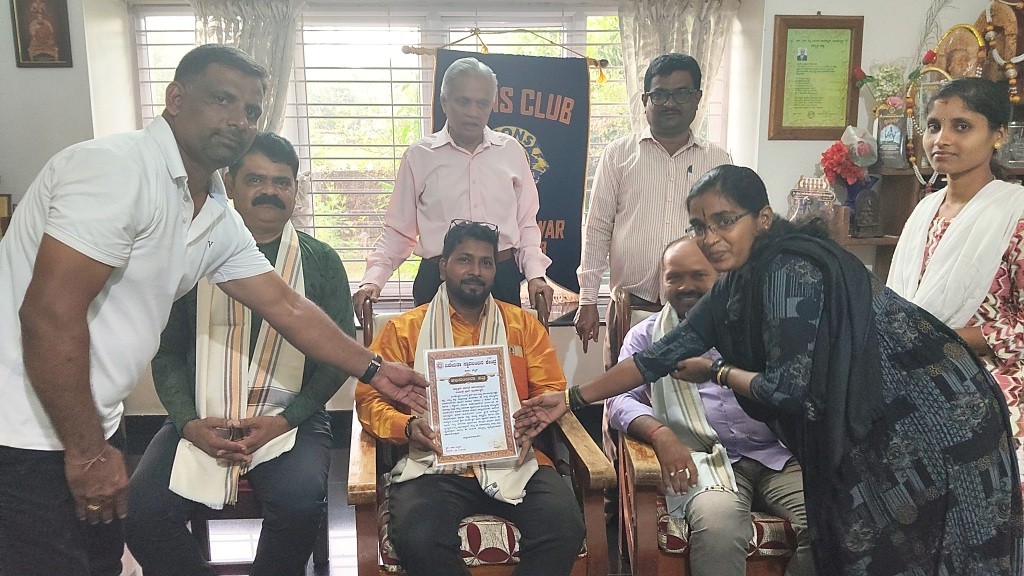 HONOURED BY DHARMASTHALA SANGH.