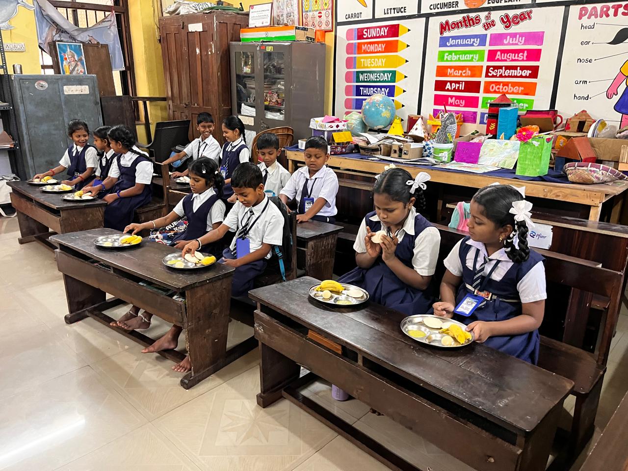 Annadan at Govt Primary school, Borim, Ponda