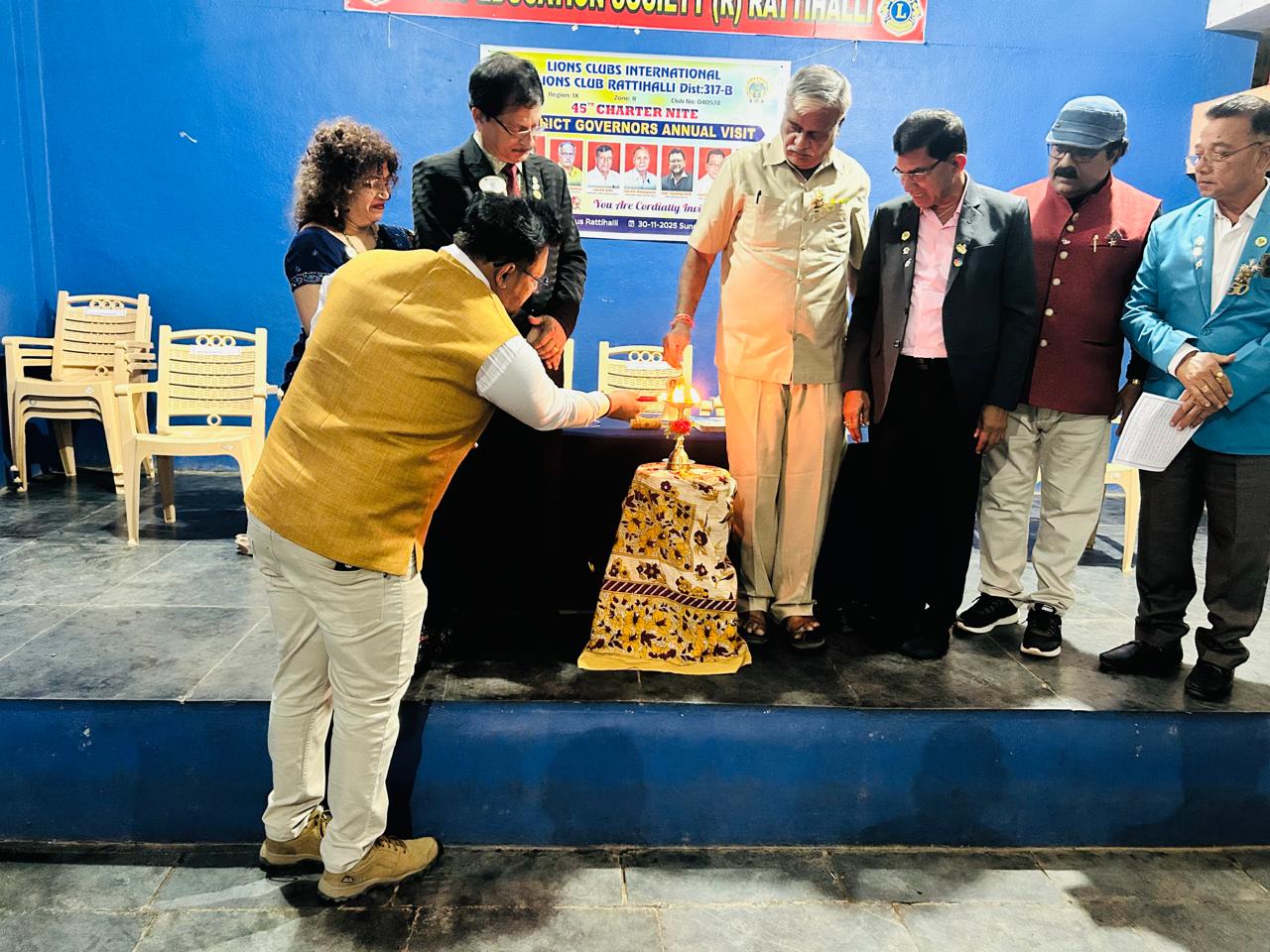 District GOVERN'S ANNUAL VISIT TO LC HIREKERUR PARIWAR AND LC RATIHALLI 