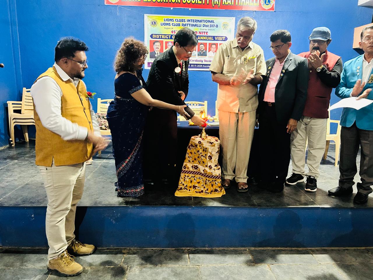 District GOVERN'S ANNUAL VISIT TO LC HIREKERUR PARIWAR AND LC RATIHALLI 