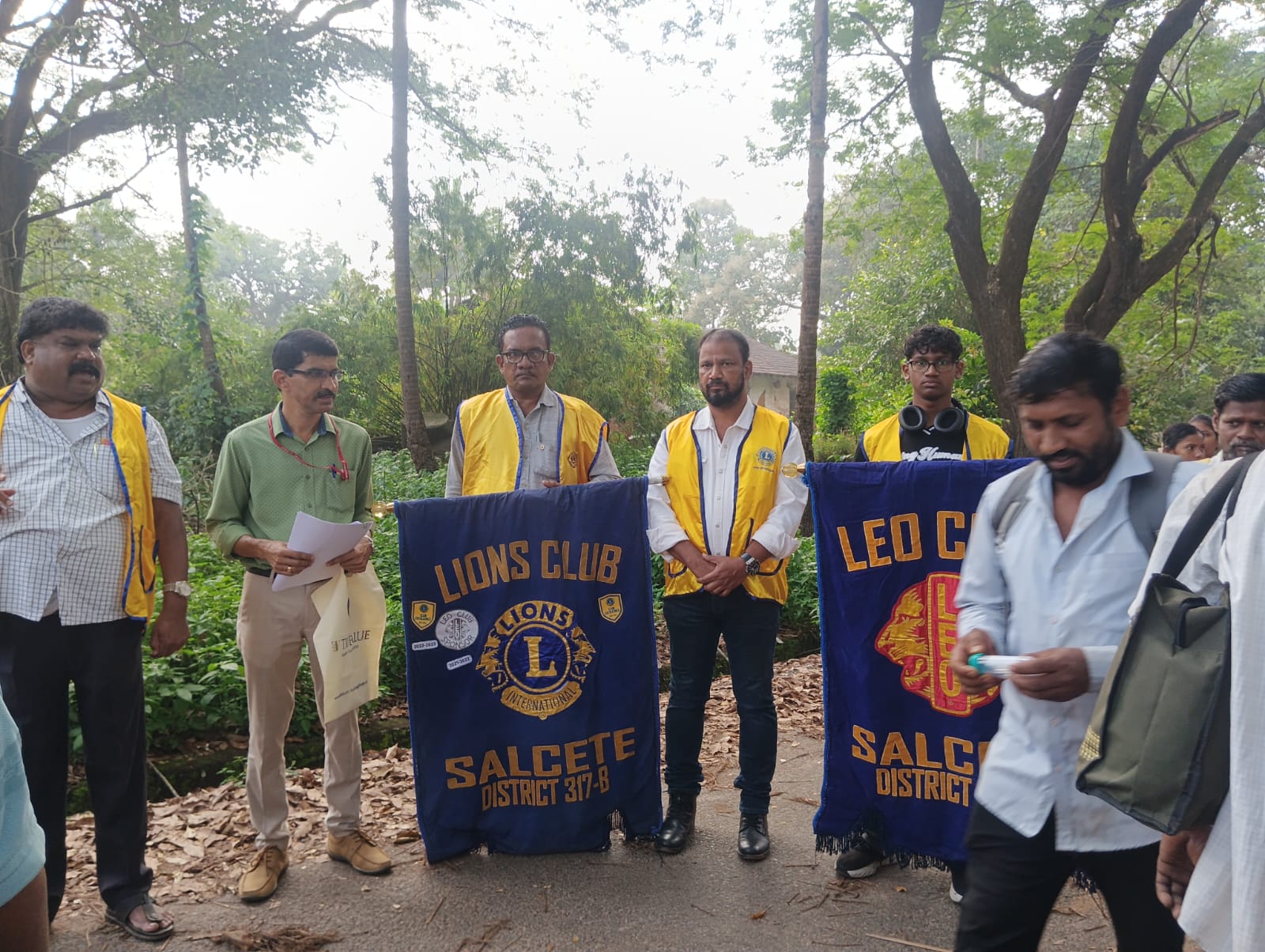 Sputum collection and examination camp for detection of TB