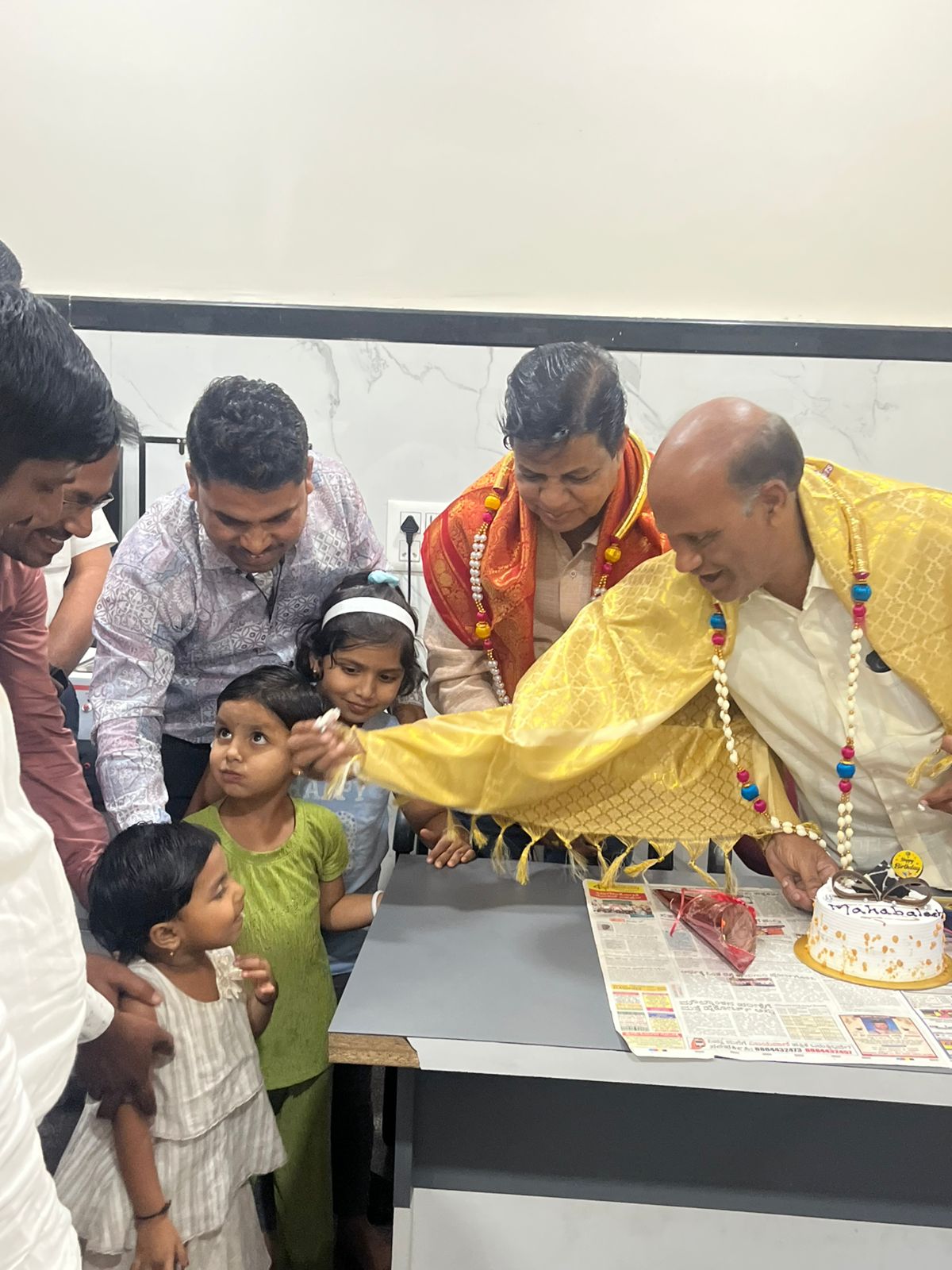 club president birthday celebration.