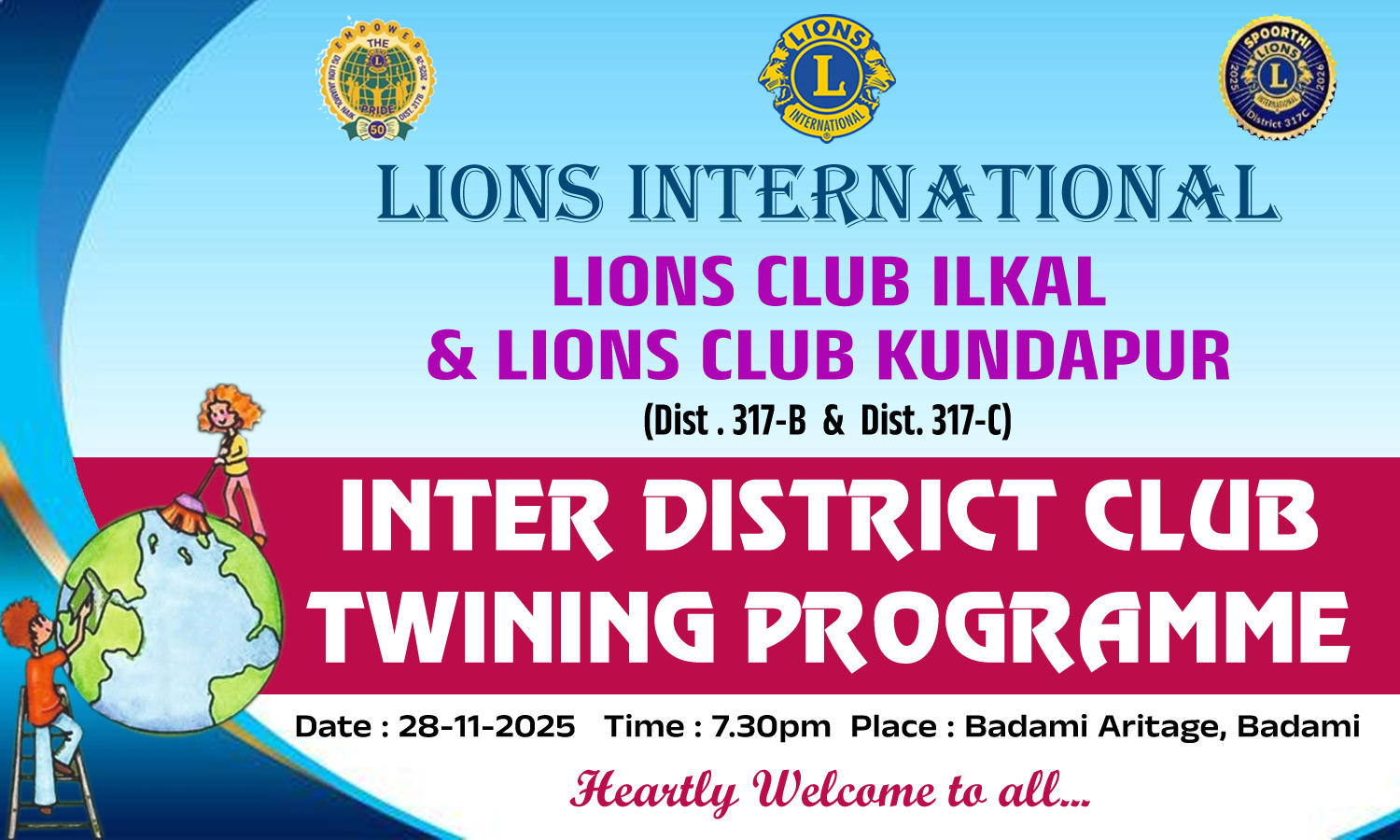 INTER DISTRICT CLUB TWINING PROGRAME. 