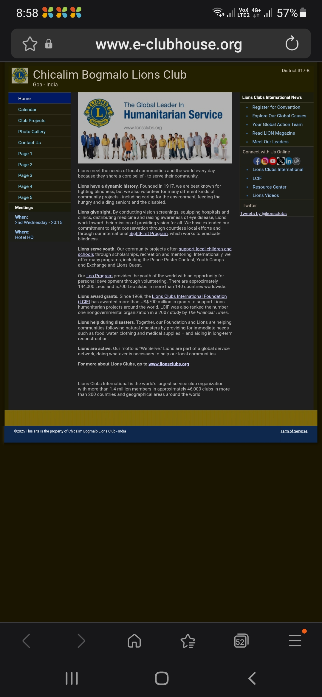 e-clubhouse website updated.