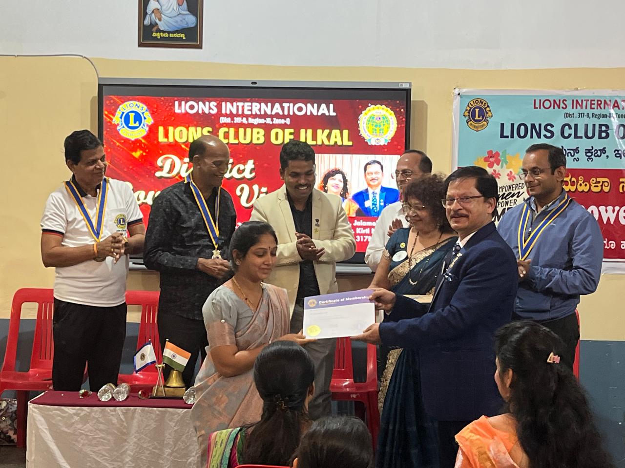 ILKAL LIONS CLUB VISIT BY DG.