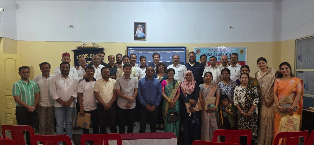 ILKAL LIONS CLUB VISIT BY DG.