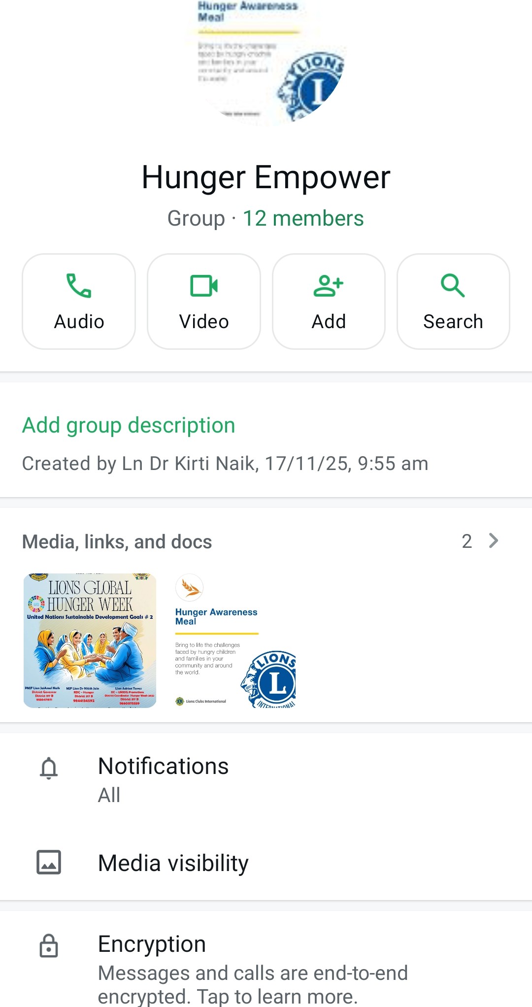 The Second World Wide Week of Service - Group by District to Discuss and Put in Idea