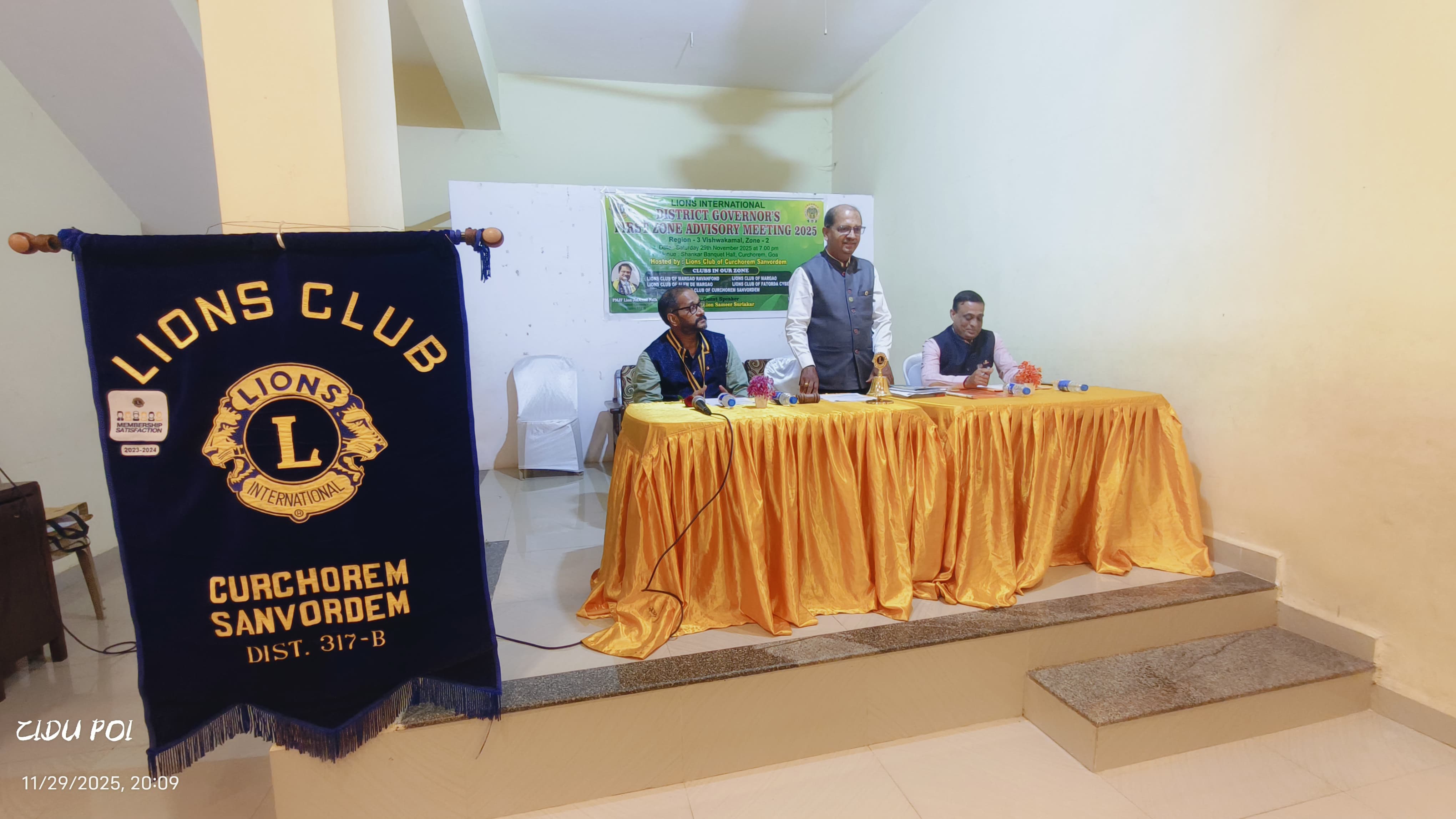 Attended 1st Zone Advisory Meet Of Region 3 Zone 2 of ZC MJF Lion Krishnaji Bagali