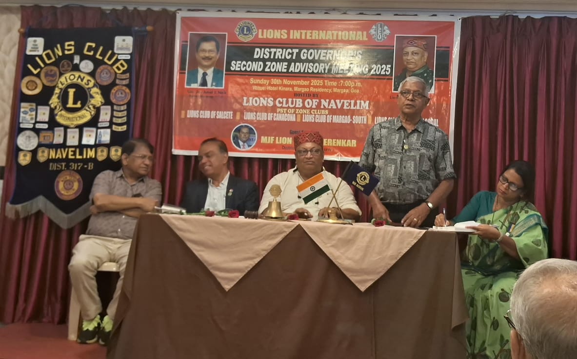 Attended 2nd Zone Advisory Meet Of Region 2 Zone 1 of ZC Lion Gourish Vernekar Hosted by LC Navelim