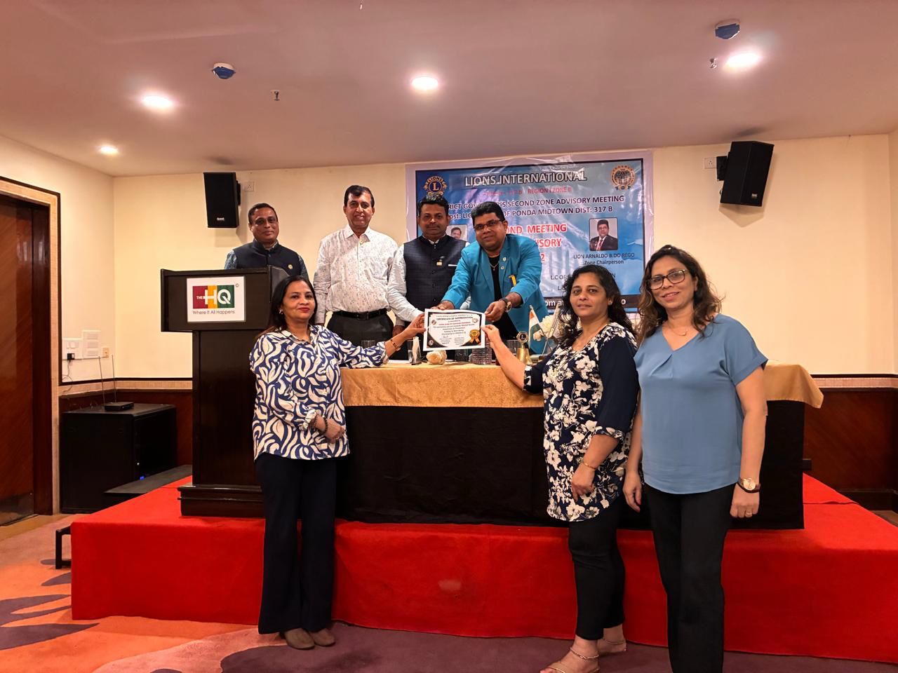 Speaker For 2nd Zone Advisory of Region 1 Zone 2 of ZC Lion Arnaldo Rego and gave Certificates