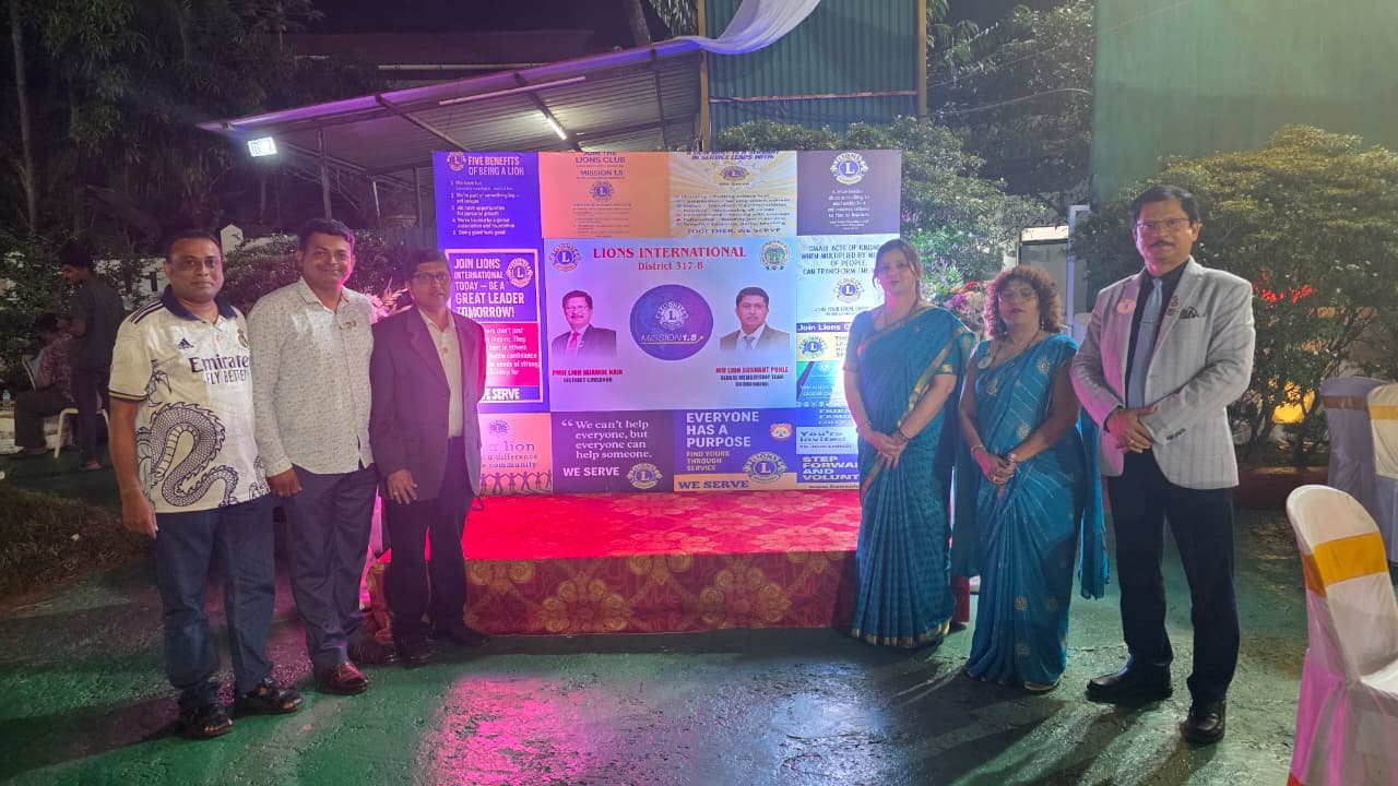 Visited Lions Club of Sanquelim For Rafi Night On 23rd November Lions Club of Sankhali organised Goa Sangeet Sangam,  All Goa Hindi Film Song Singing Competition in Solo and Duet Category at La Tara open air venue at Sankhali Goa. Total 14 Solo and 7 Duet