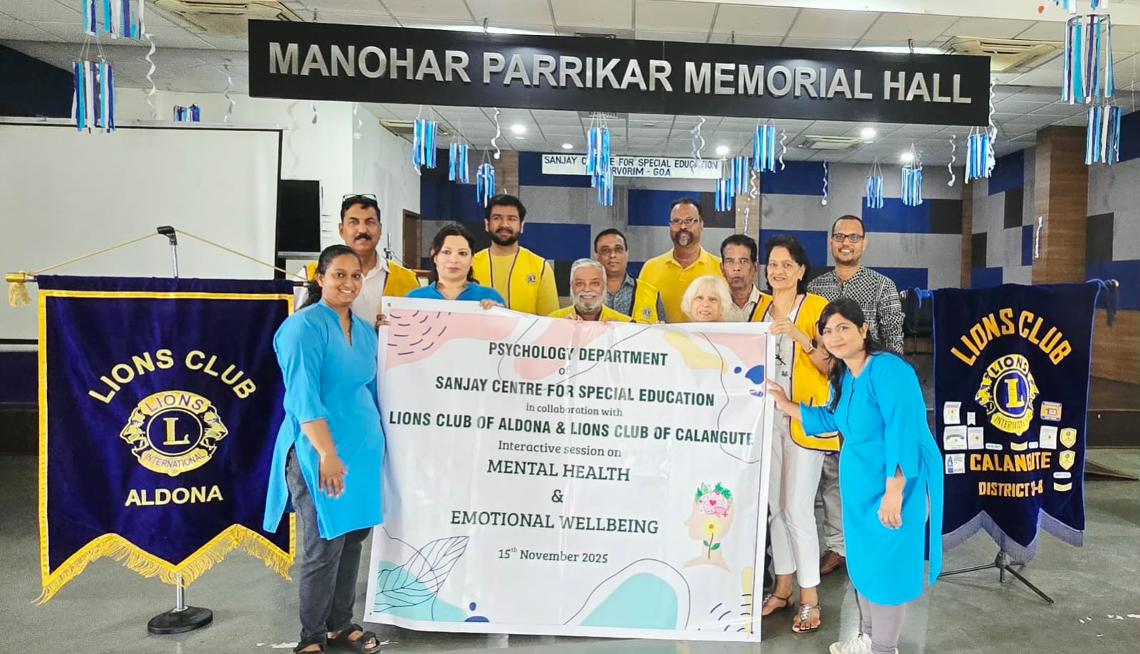 Mental Health Awareness Seminar at Sanjay School for PTA by Lions Club of Aldona - As the Software Dosent take had to Put the Next Date