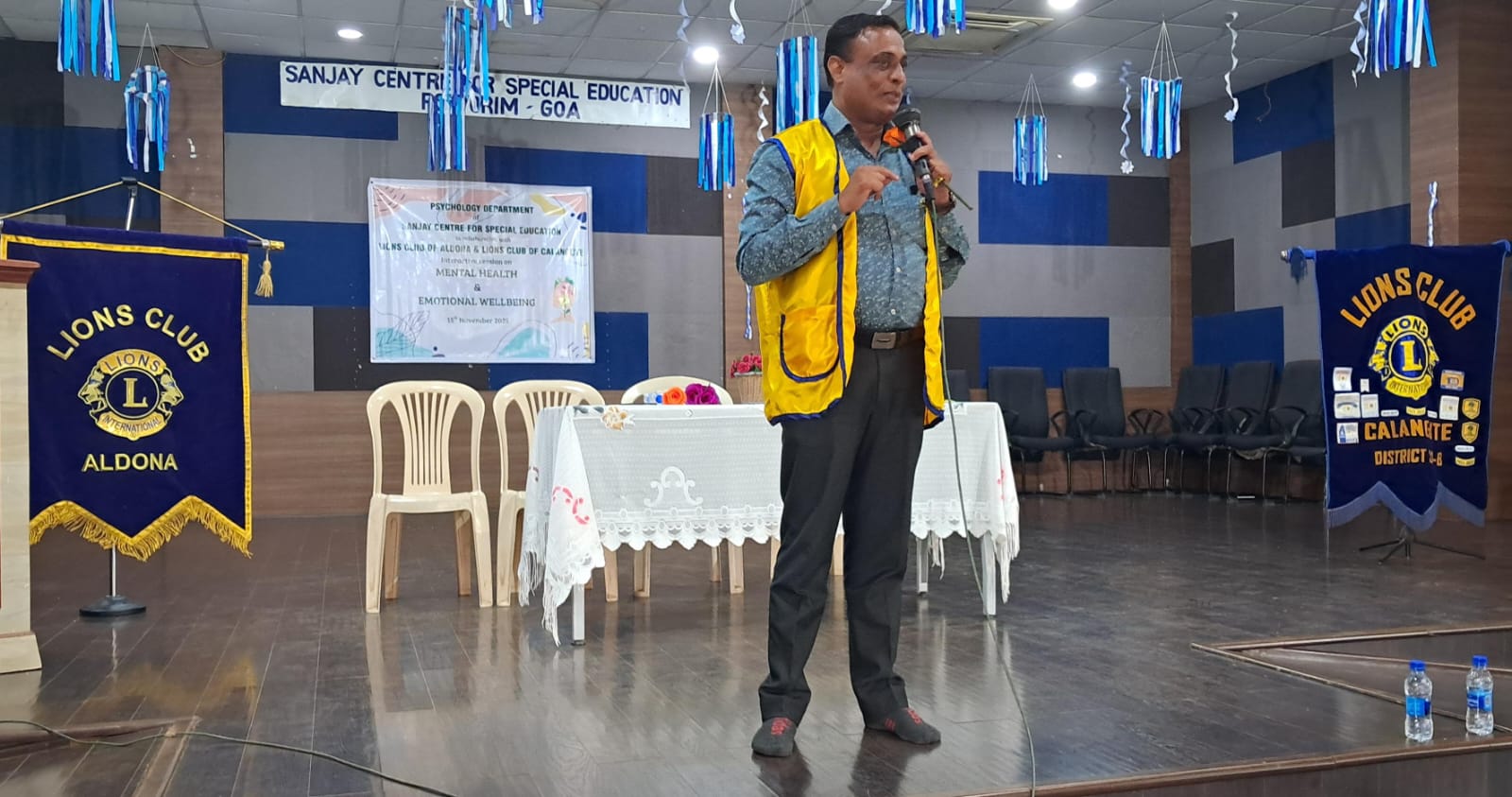 Mental Health Awareness Seminar at Sanjay School for PTA by Lions Club of Aldona - As the Software Dosent take had to Put the Next Date