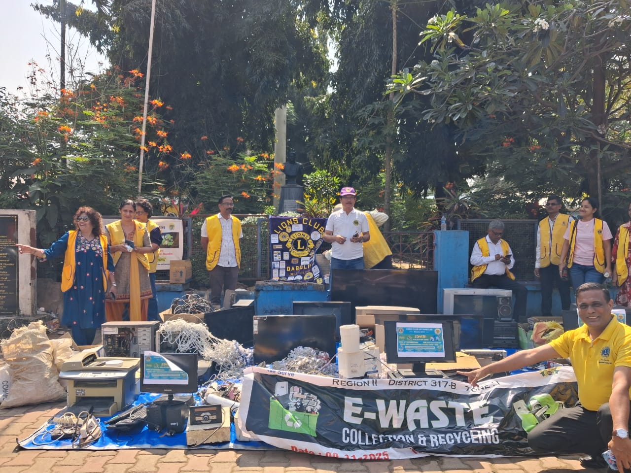 E- Waste Program Under UNSDG # 7 Held by LC Dabolim at Vasco