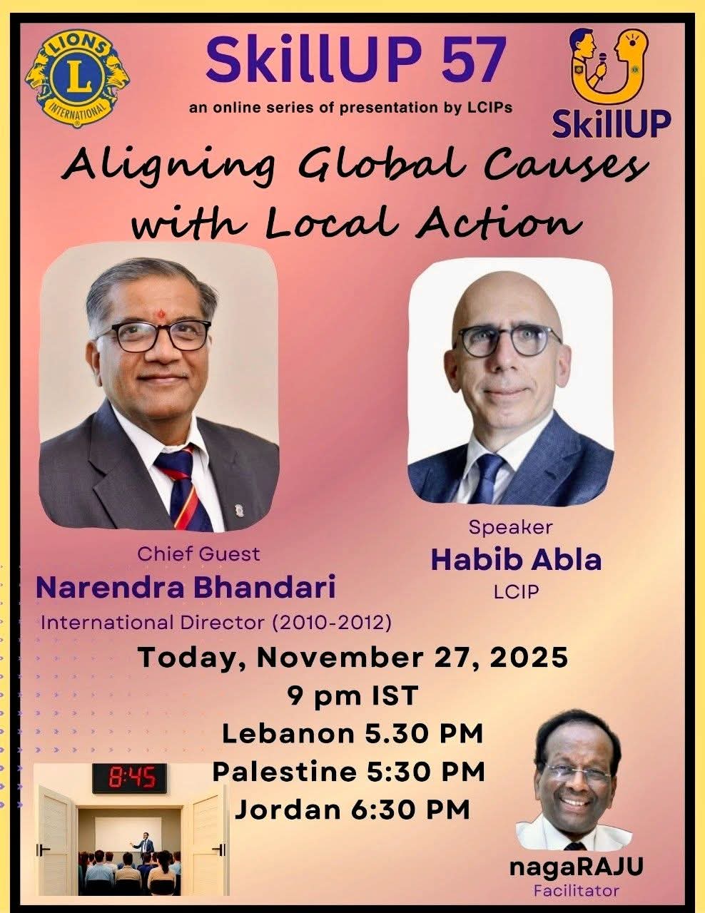  Attended Online Training Event Skill Up by LCIP Habib Abla from Lebanon on the Topic Aligning Global Causes With Local Action
