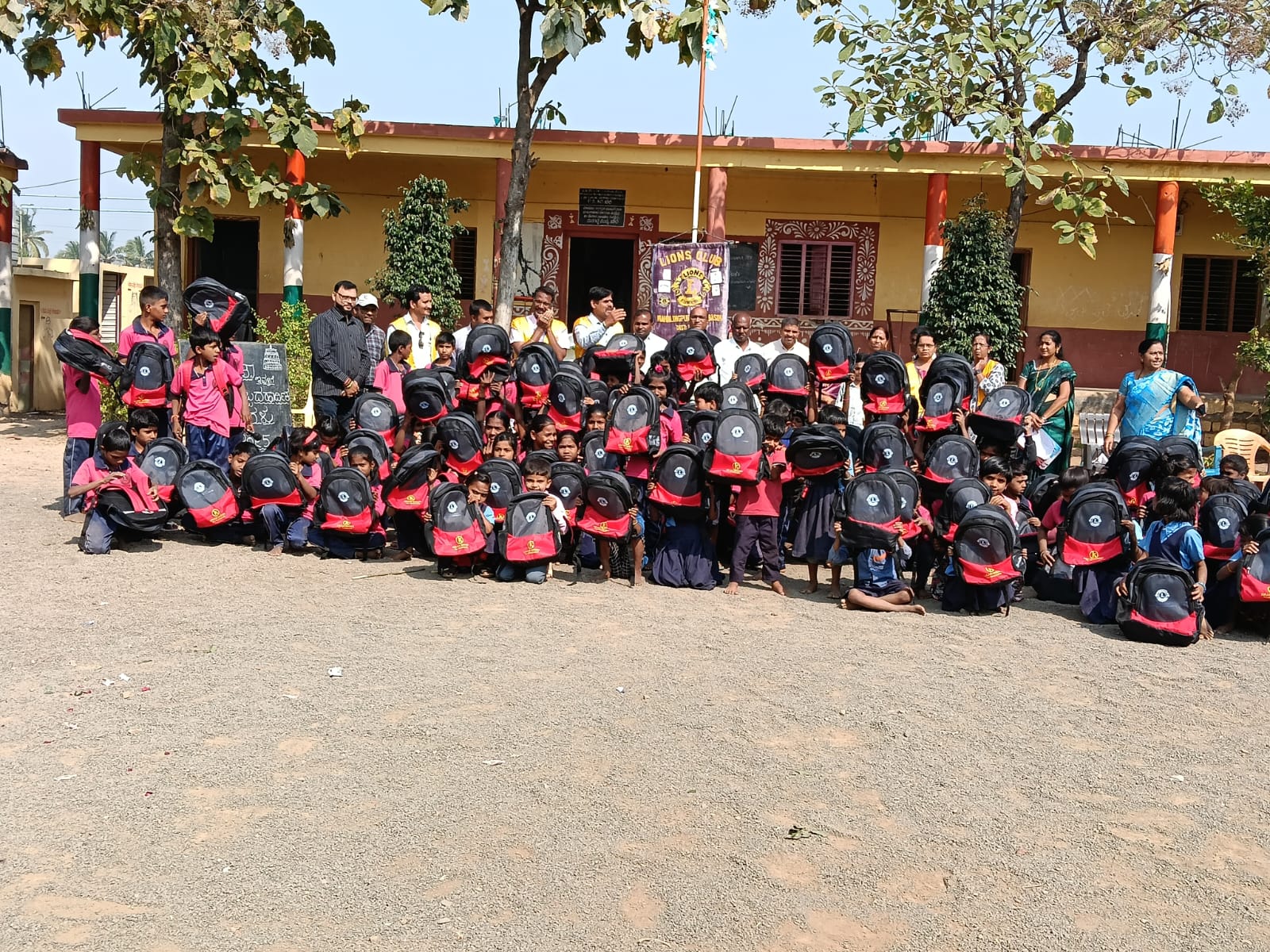SCHOOL BAG DISTRIBUTION FOR STUDENTS.