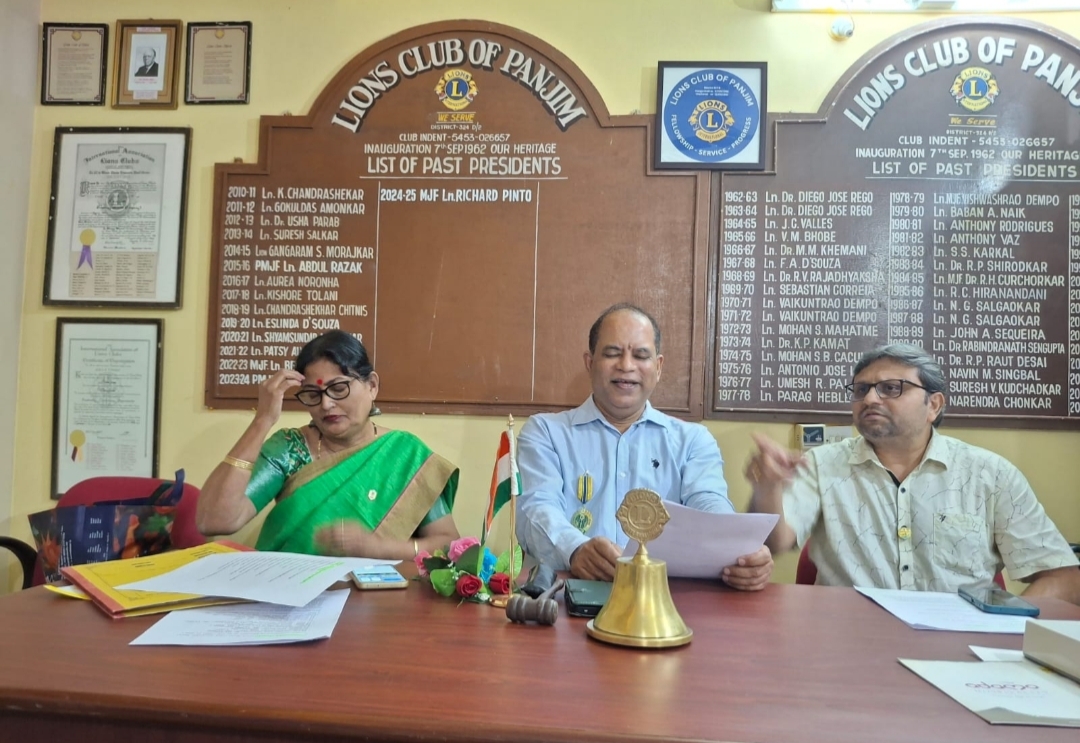 Lions Club of Panjim conducted their Regular Meeting for the month of December 2025