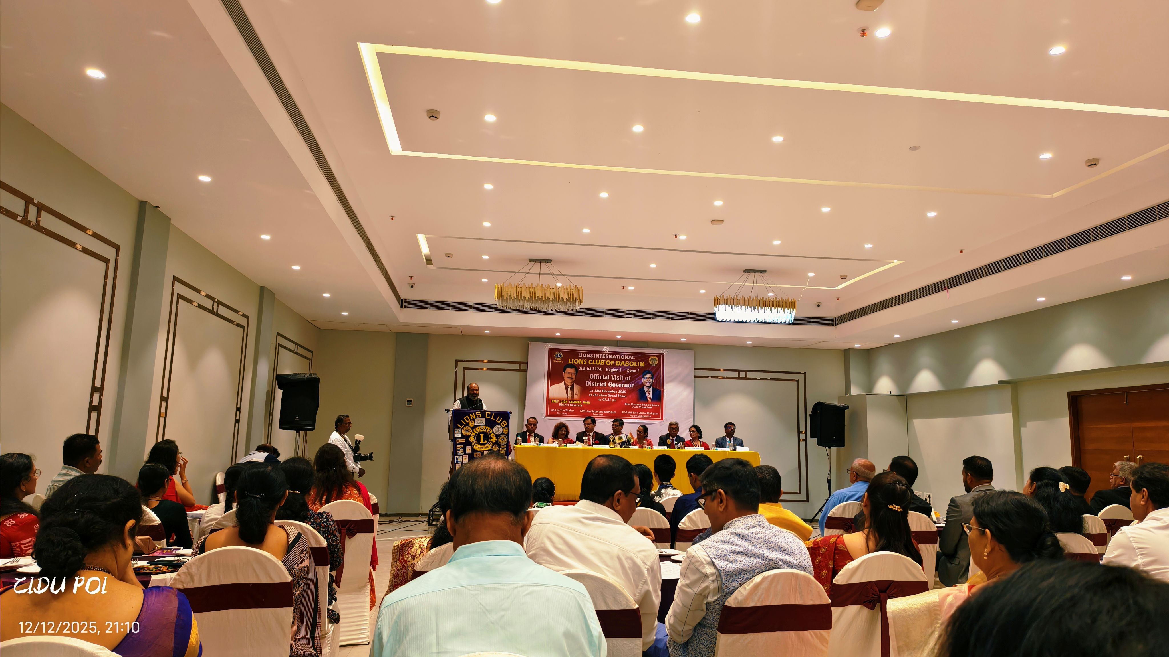 DG visit to Lions club of Dabolim