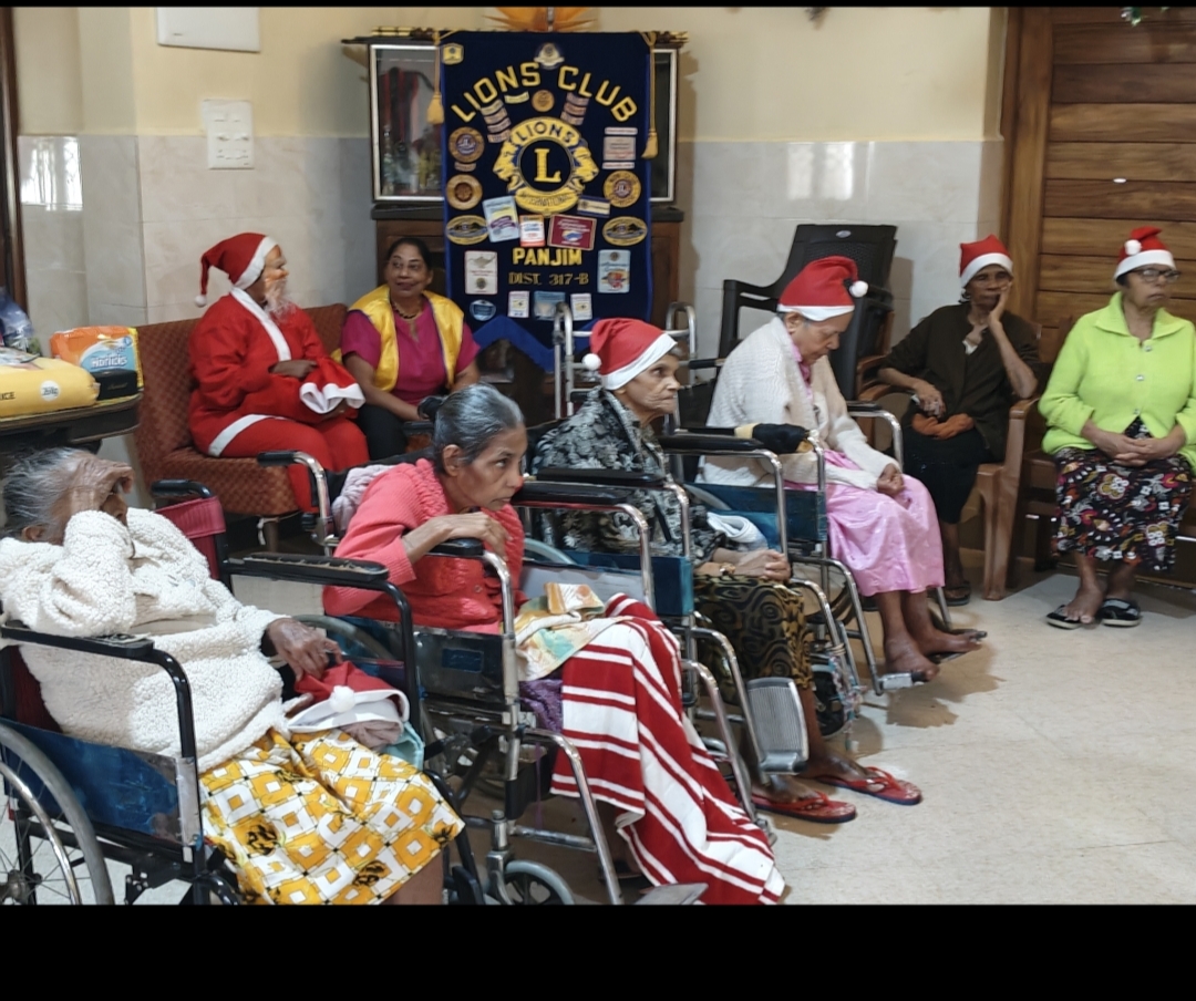 Lions club of Panjim celebrated Christmas with the inmates of St John of God, Home for the Aged