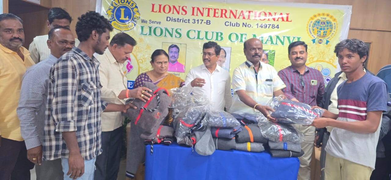 Distribution of sweter to news paper boys and security Guard to protect from winter season 