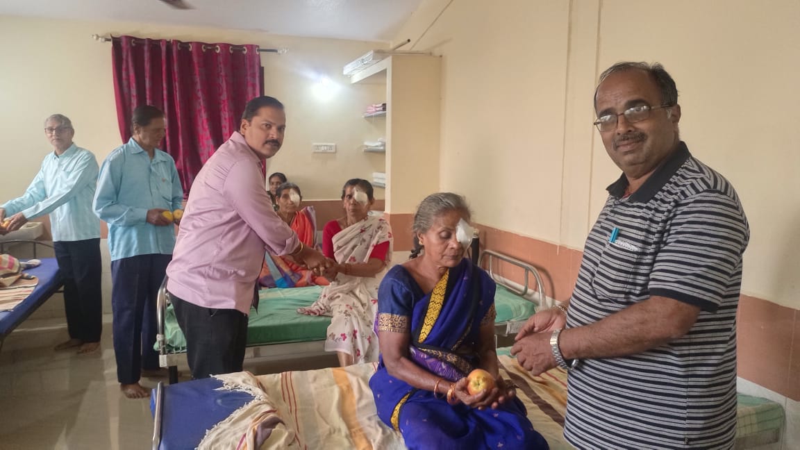 Participation in Eye checkup camp