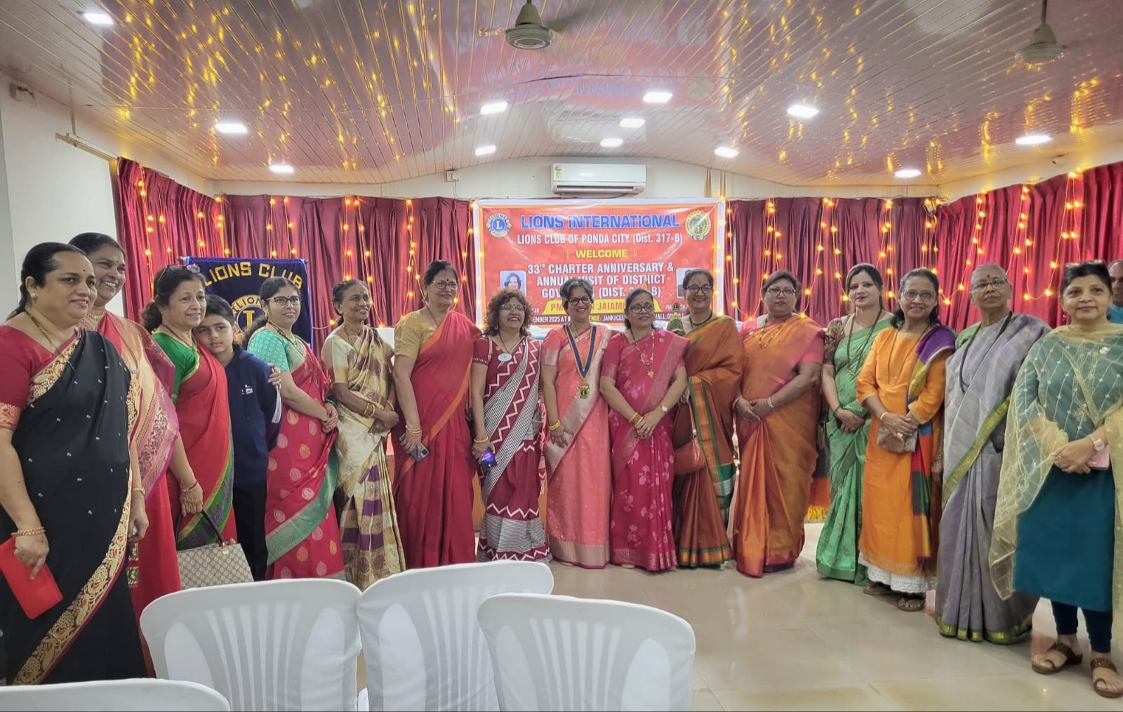 Attended District Governor visit of Lions Club of Ponda City 