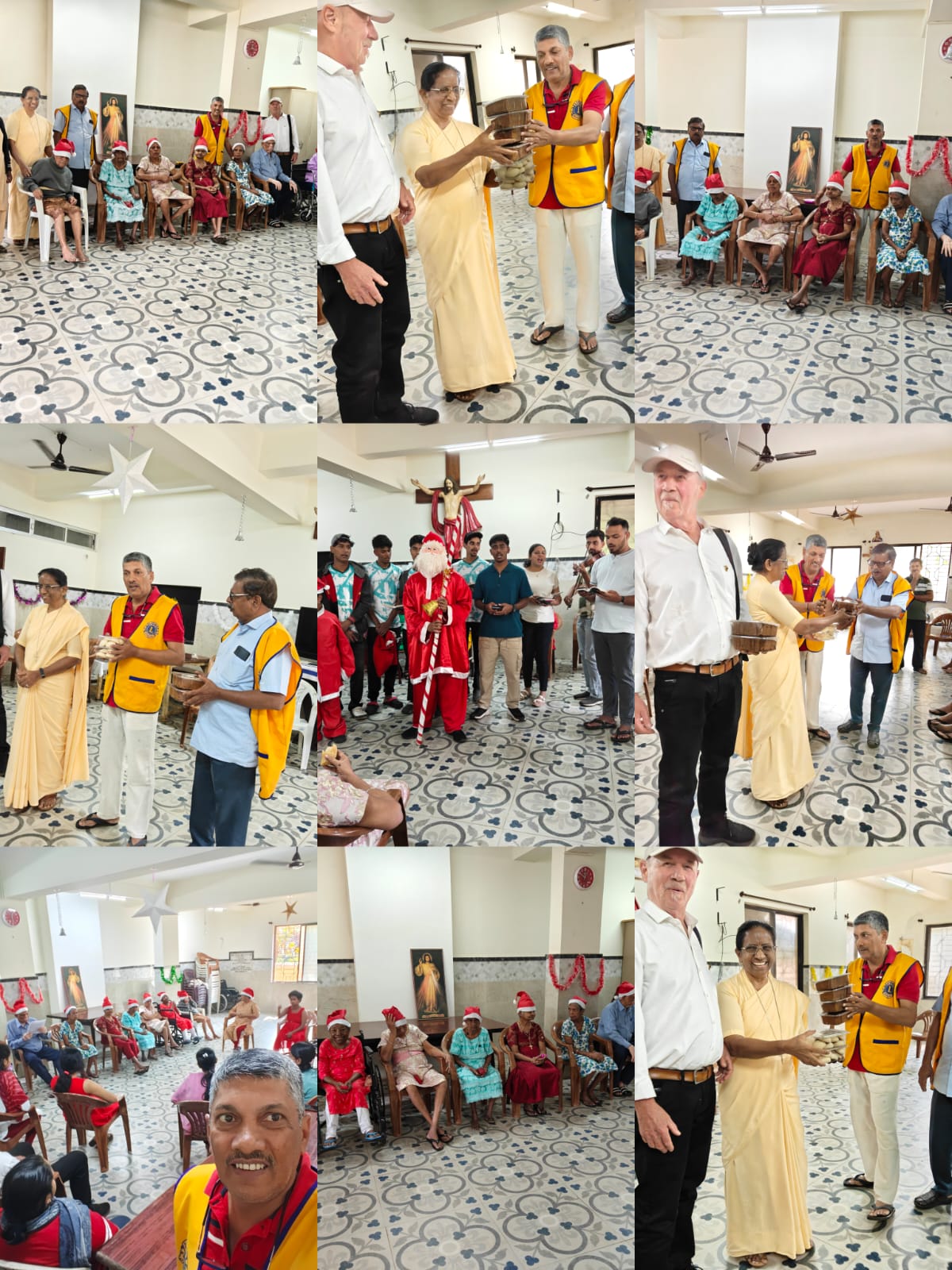LIONS VISIT TO OLD AGE HOME ON CHRISTMAS DAY