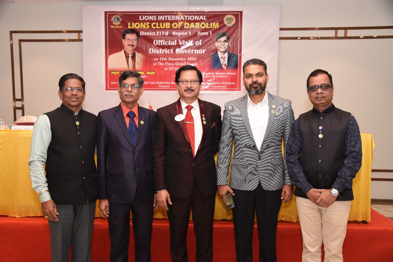 Attended DG Visit at Lions Club of Dabolim