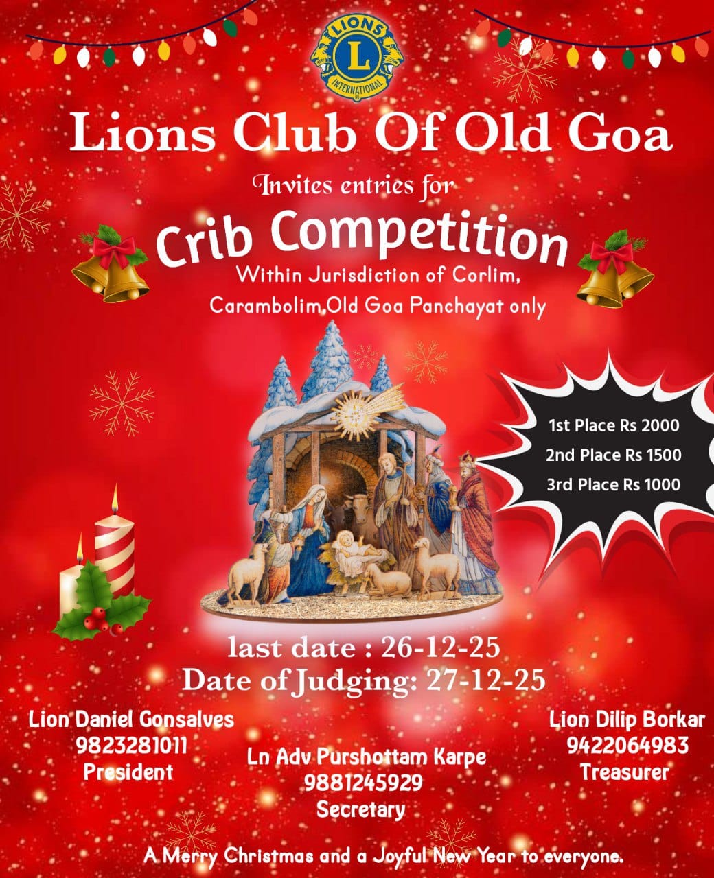 Crib Making Competition