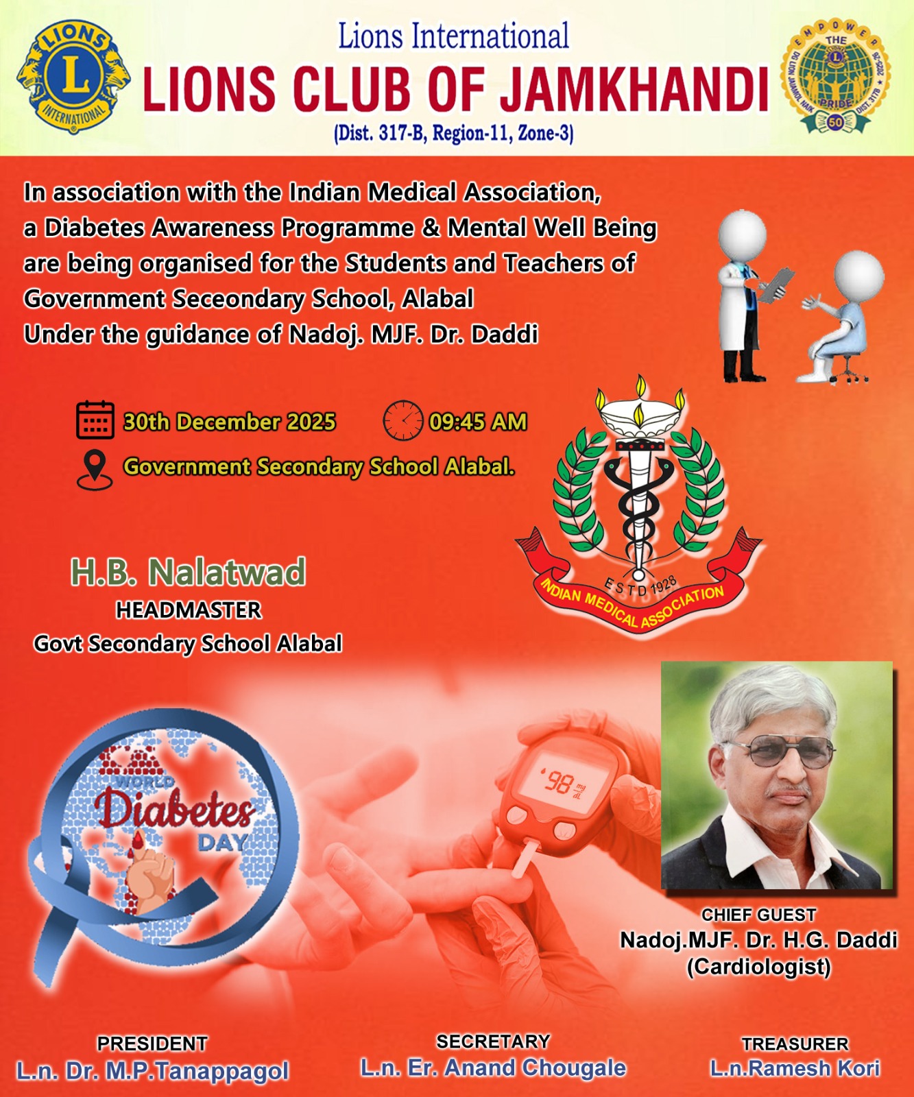 Diabetes Awareness Programme & Mental Well Being