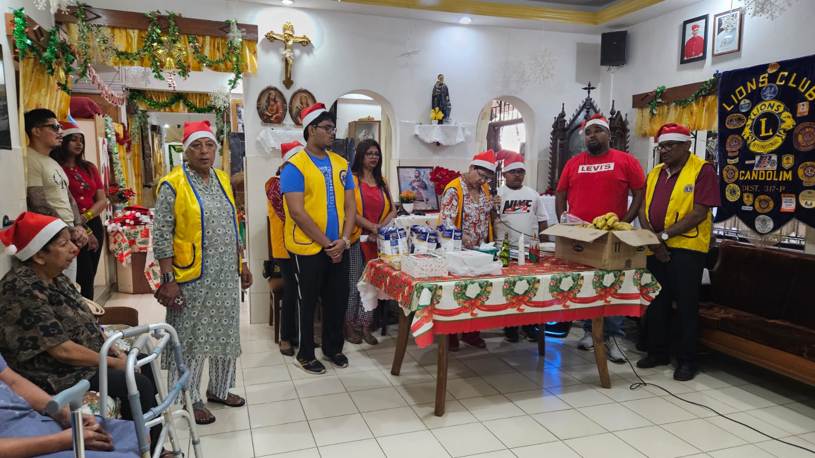 Christmas Celebration at Arc of Hope - A seniors Home in Candolim.