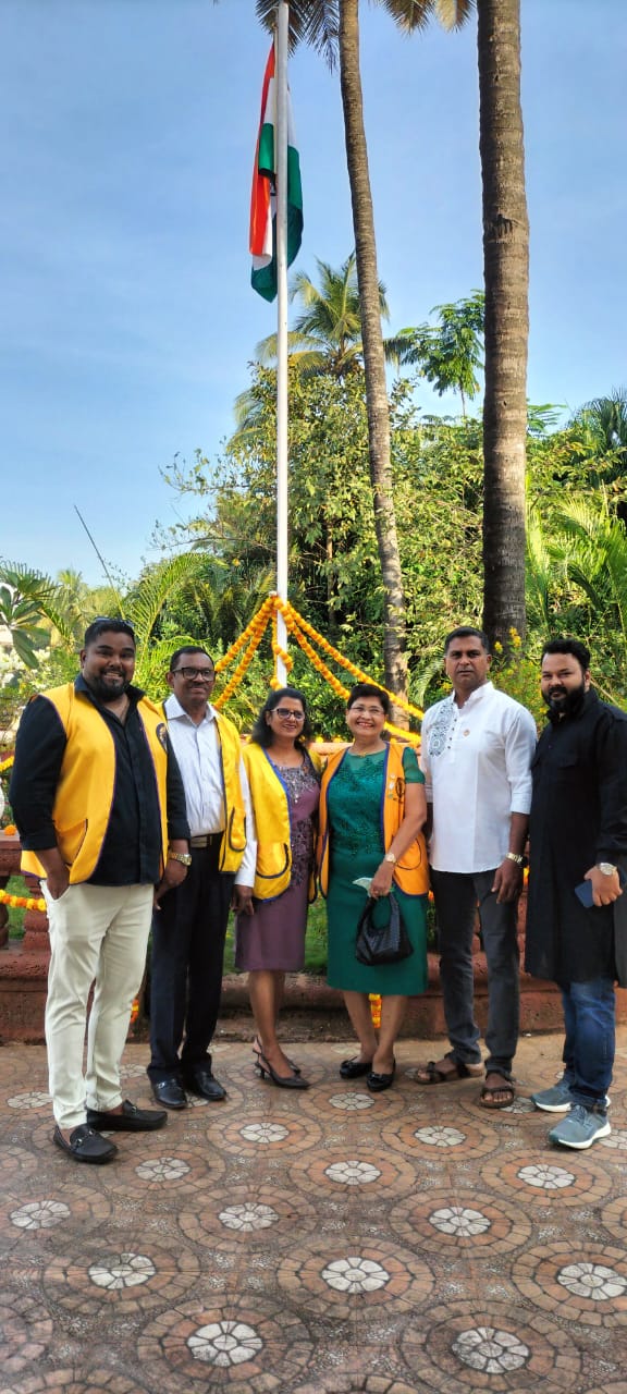 Lions Club of Candolim Celebrate Goa Liberation Day, with Flag Hoisting and Community Spirit.