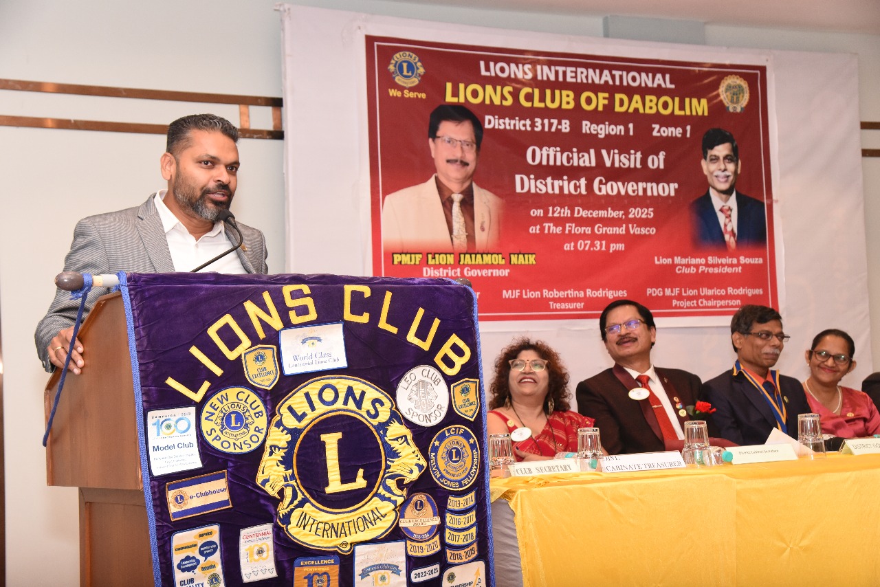 Attended DG Visit of District Governor’s Home Club as Zone Chairperosn at Lions Club of Dabolim 
