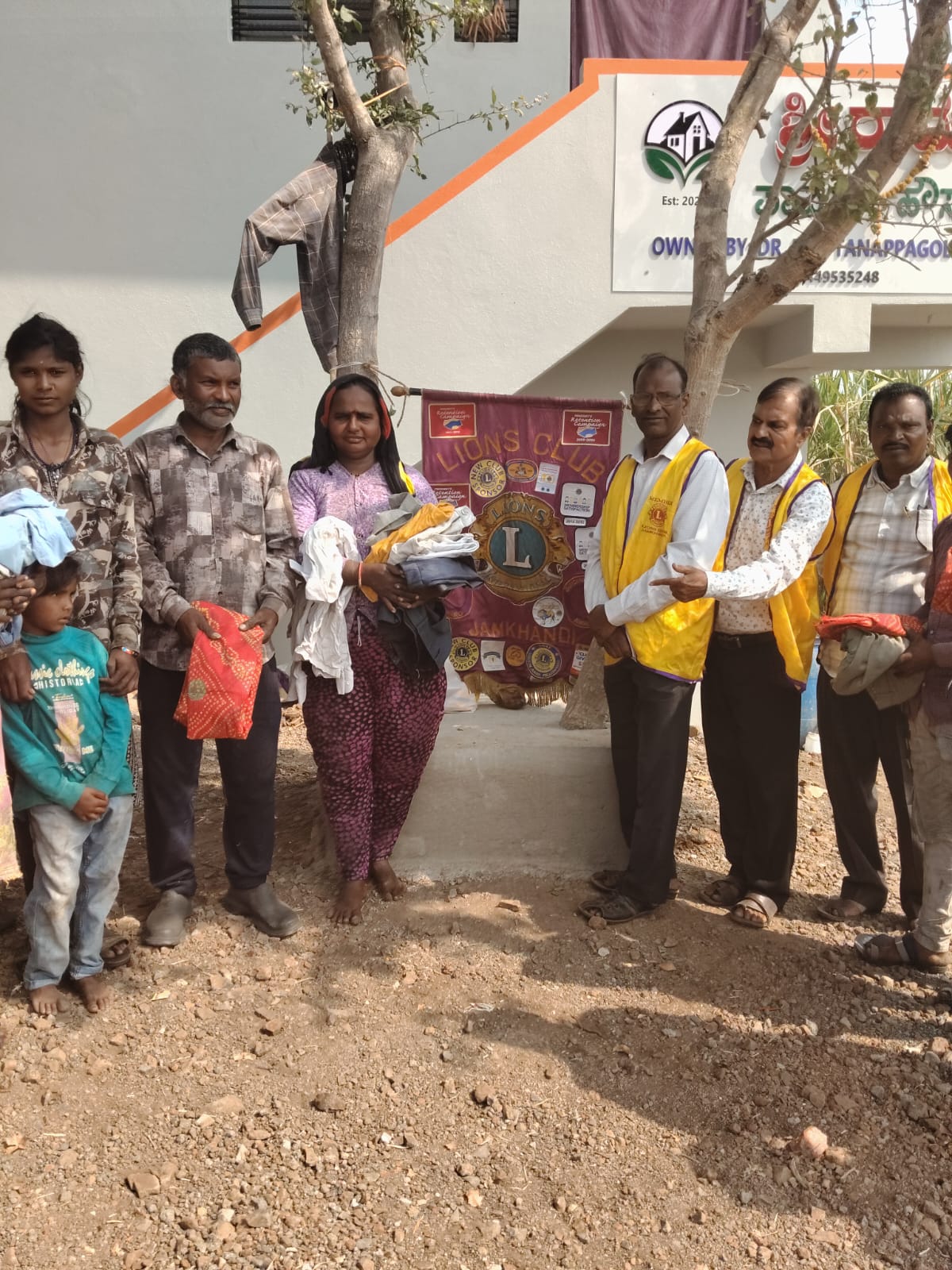 A program of donating old clothes to poor families.