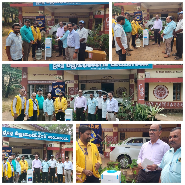 DONATED PURE DRINKING WATER UNIT TO BLOCK EDUCATION OFFICE.