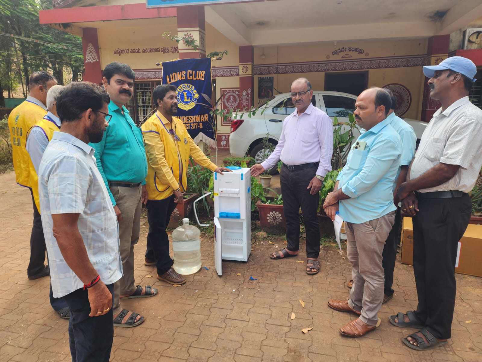 DONATED PURE DRINKING WATER UNIT TO BLOCK EDUCATION OFFICE.