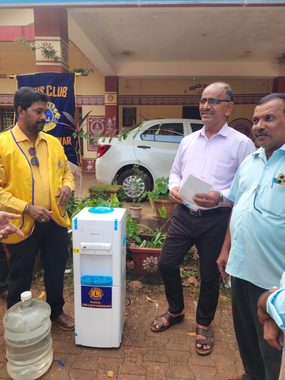 DONATED PURE DRINKING WATER UNIT TO BLOCK EDUCATION OFFICE.