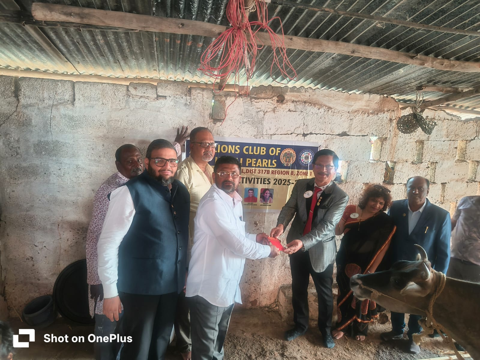 Donation towards cow feed