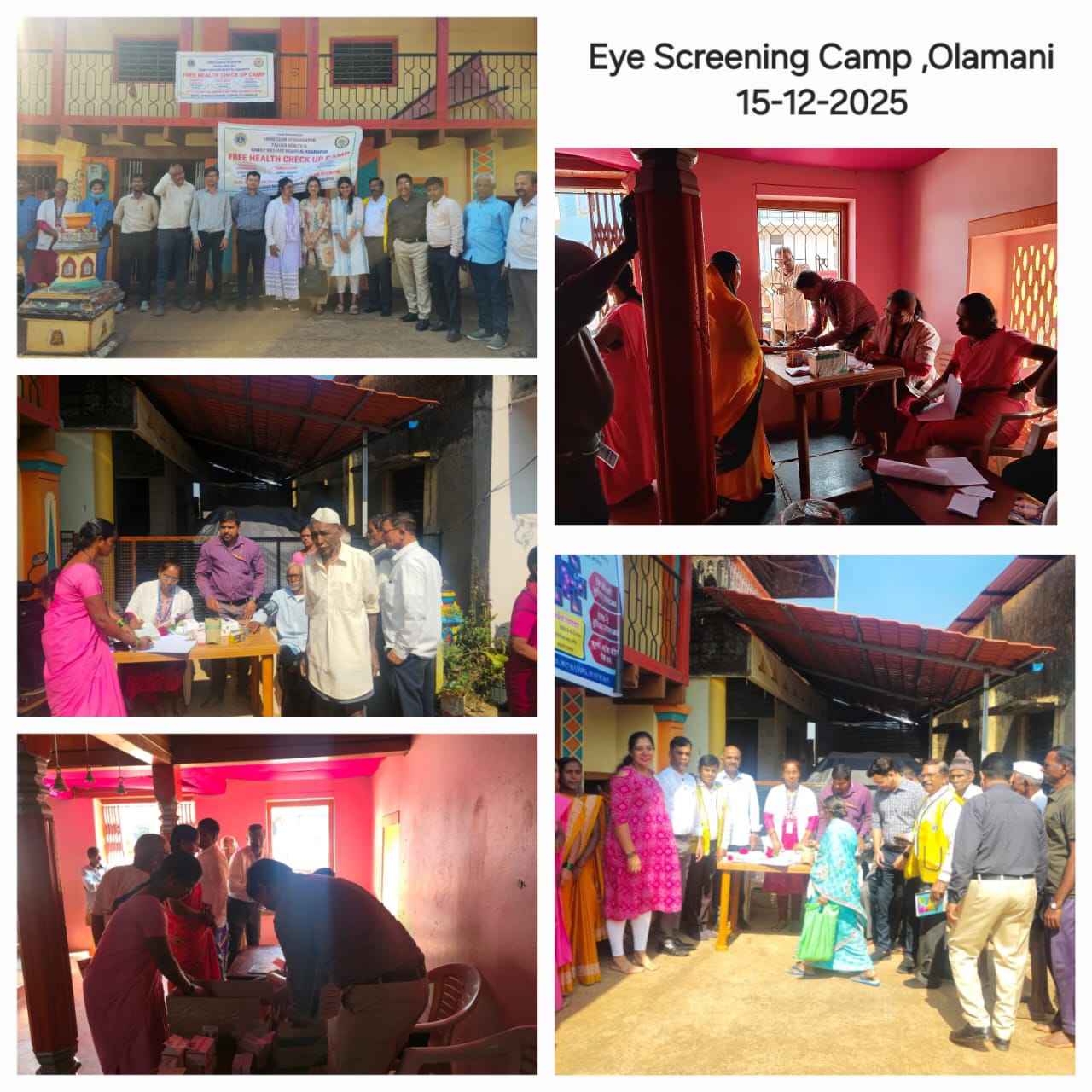 Eye screening camp 