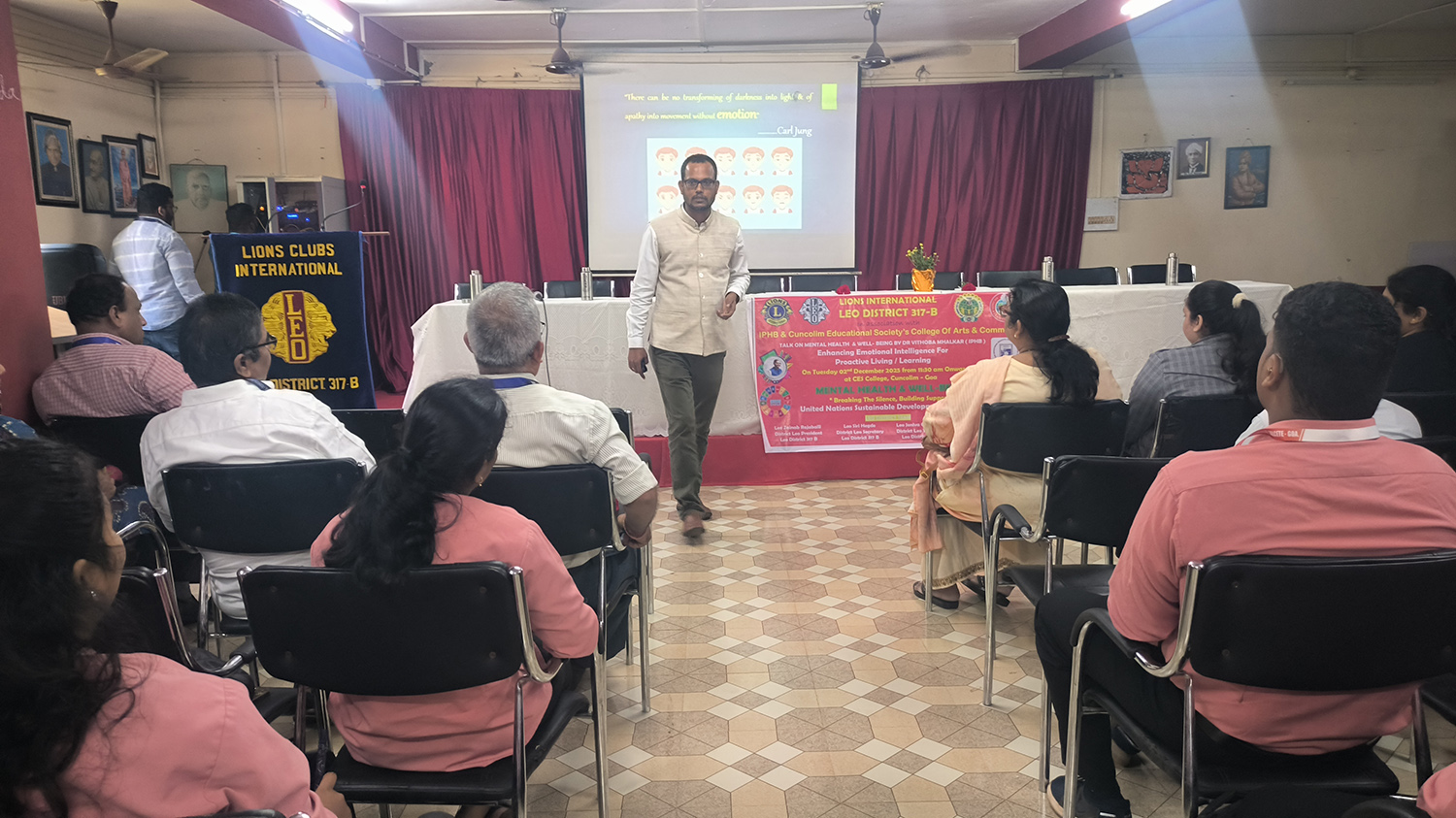 Attended Leo District Seminar and Talk by Dr Vithobha Mhalkar Asst Prof IPHB. Instrumental in Arrangements