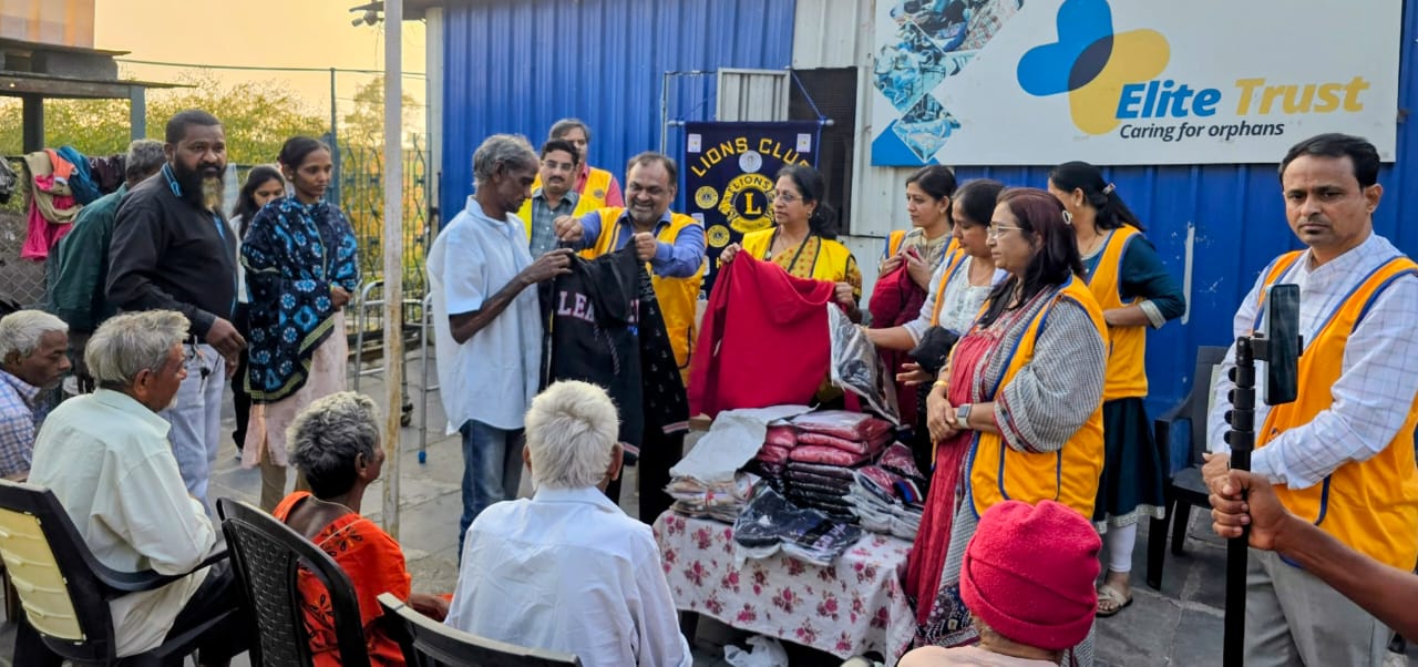 22nd December 2025 , we, the P S T of the Lions Club of Hubli City , along with Lion and Lady Lion members of our club , successfully organized a Winter Clothes Donation Drive at Elite Trust Old Age Home, Mantur Road, Hubli .