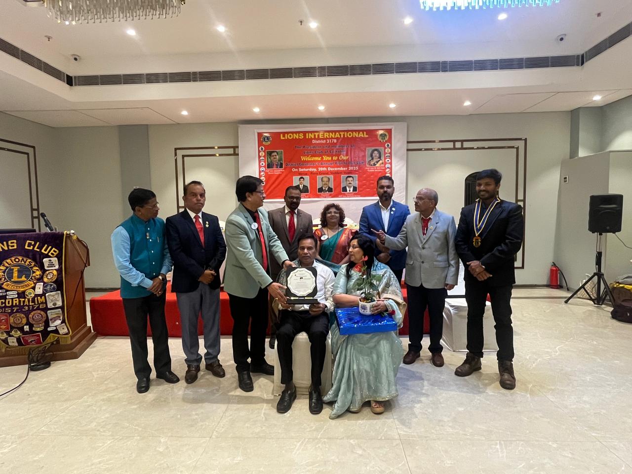 Attended DG's Official Visit to Lions Club of Cortalim 